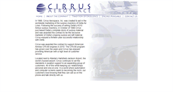 Desktop Screenshot of cirrusaerospace.com
